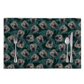 Shar Pei Face Pattern Print Placemat