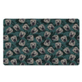 Shar Pei Face Pattern Print Polyester Doormat