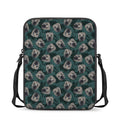 Shar Pei Face Pattern Print Rectangular Crossbody Bag
