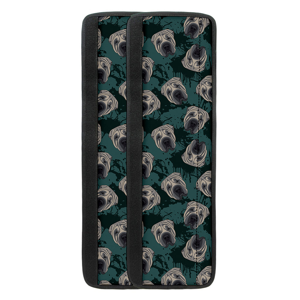 Shar Pei Face Pattern Print Refrigerator Handle Covers