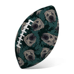 Shar Pei Face Pattern Print Rugby Ball