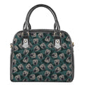 Shar Pei Face Pattern Print Shoulder Handbag