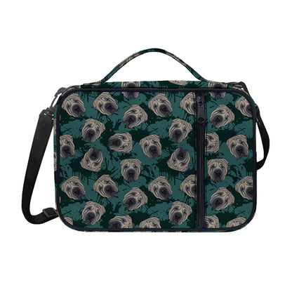 Shar Pei Face Pattern Print Shoulder Strap Bible Bag