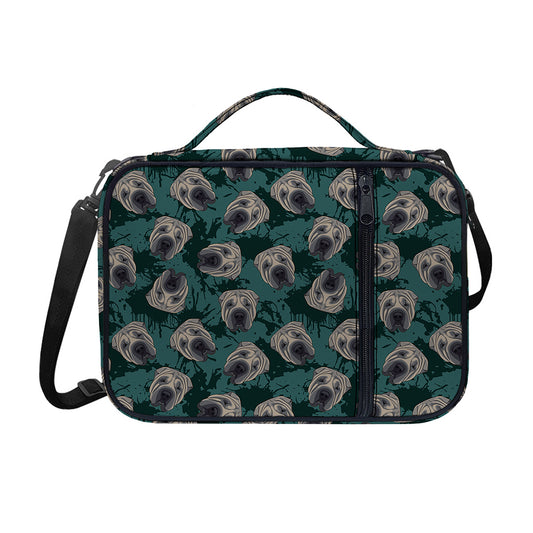 Shar Pei Face Pattern Print Shoulder Strap Bible Bag