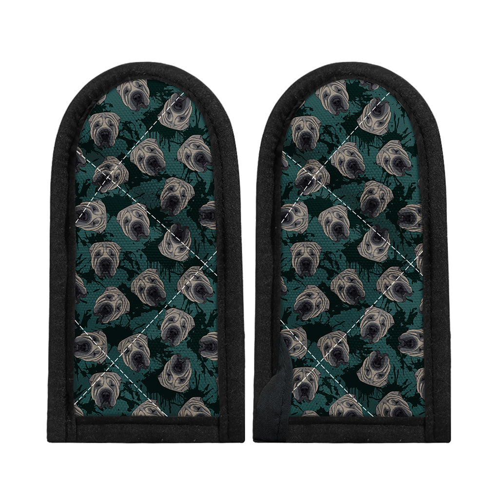 Shar Pei Face Pattern Print Skillet Handle Cover
