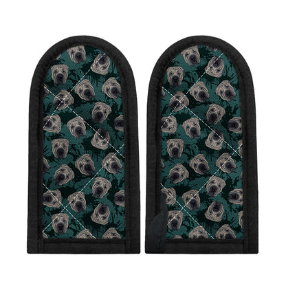 Shar Pei Face Pattern Print Skillet Handle Cover