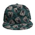 Shar Pei Face Pattern Print Snapback Cap