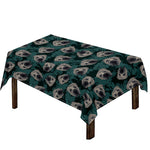 Shar Pei Face Pattern Print Tablecloth