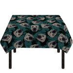 Shar Pei Face Pattern Print Tablecloth