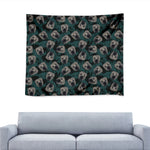 Shar Pei Face Pattern Print Tapestry