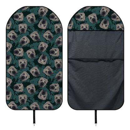Shar Pei Face Pattern Print Waterproof Car Seat Cover