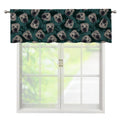 Shar Pei Face Pattern Print Window Valance