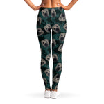 Shar Pei Face Pattern Print Women's Leggings