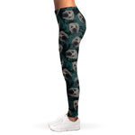Shar Pei Face Pattern Print Women's Leggings
