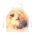 Shar Pei Portrait Print Adjustable Apron