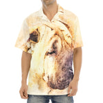 Shar Pei Portrait Print Aloha Shirt