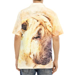 Shar Pei Portrait Print Aloha Shirt