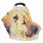 Shar Pei Portrait Print Baby Seat Cover