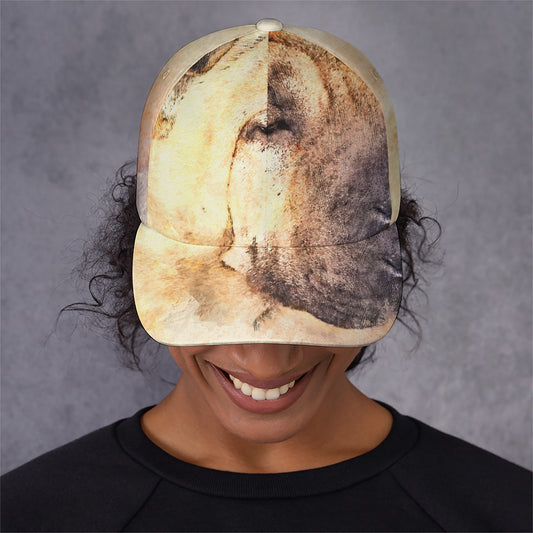 Shar Pei Portrait Print Baseball Cap