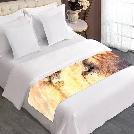 Shar Pei Portrait Print Bed Runner