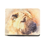 Shar Pei Portrait Print Bifold Wallet