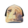 Shar Pei Portrait Print Black Mesh Trucker Hat