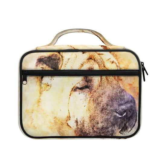 Shar Pei Portrait Print Briefcase Bible Bag
