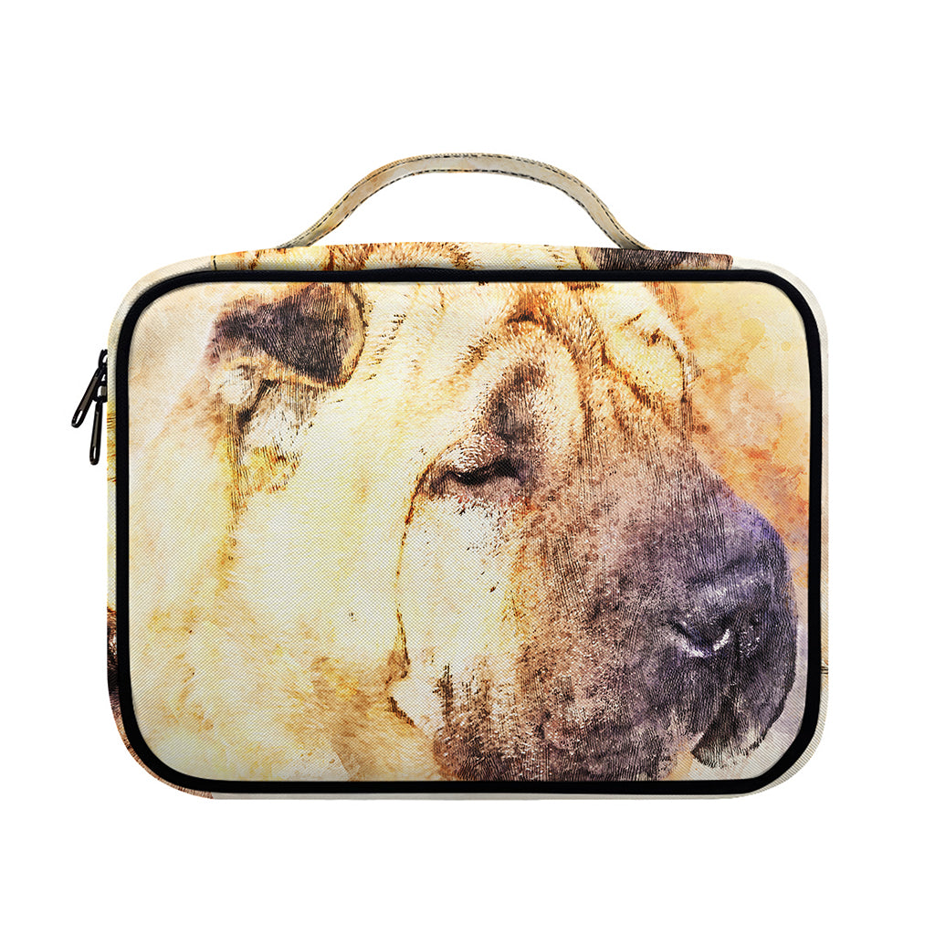 Shar Pei Portrait Print Briefcase Bible Bag