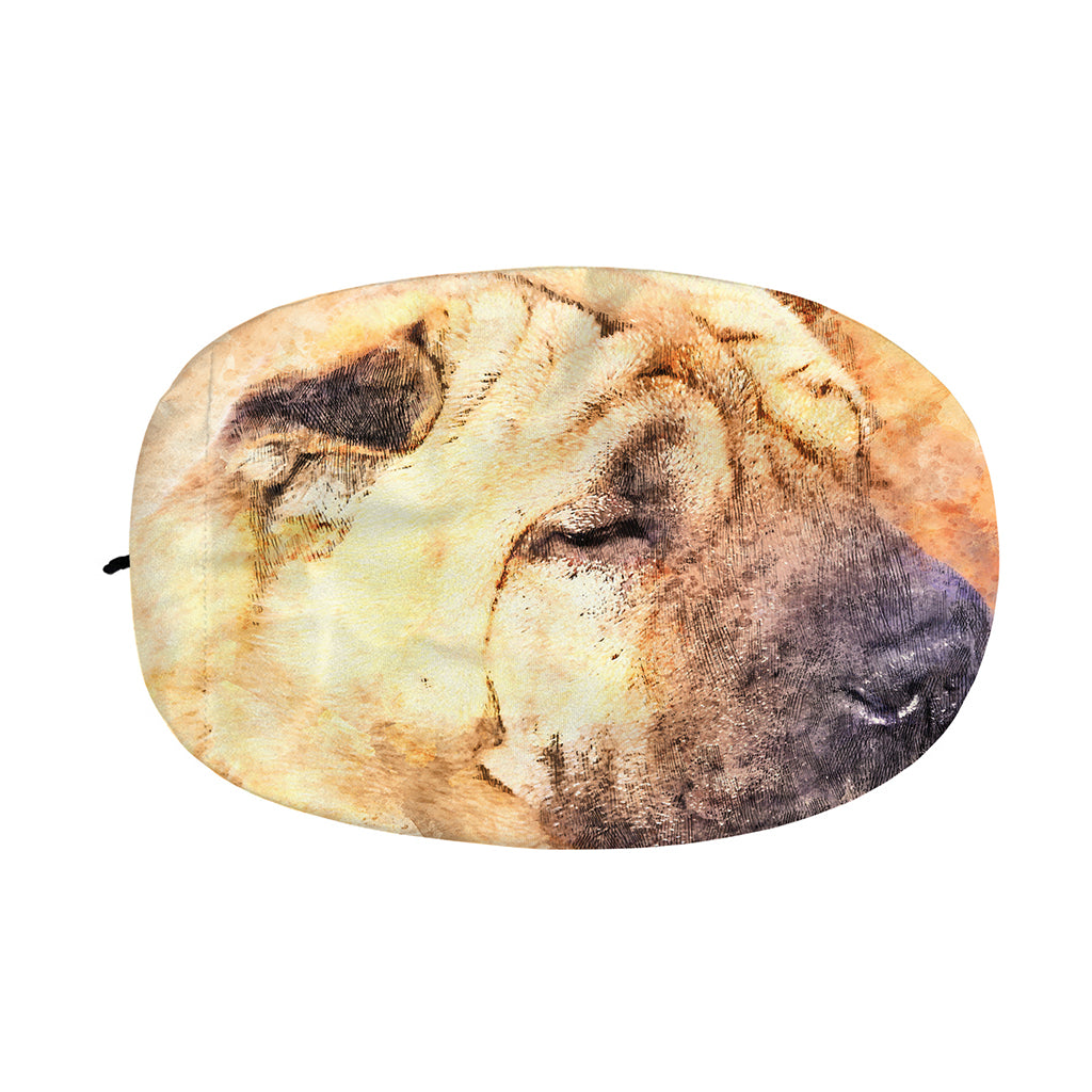 Shar Pei Portrait Print Car Side Mirror Covers