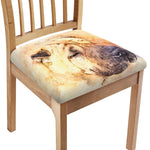 Shar Pei Portrait Print Chair Cushion Cover