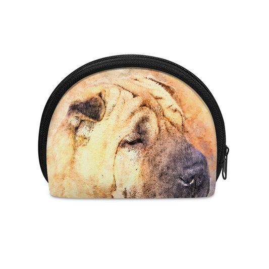 Shar Pei Portrait Print Coin Purse