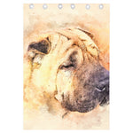 Shar Pei Portrait Print Curtain