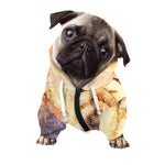 Shar Pei Portrait Print Dog Zip Up Hoodie