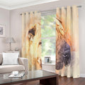 Shar Pei Portrait Print Extra Wide Grommet Curtains