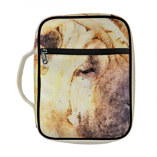 Shar Pei Portrait Print Front Pocket Bible Bag
