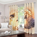 Shar Pei Portrait Print Grommet Curtains