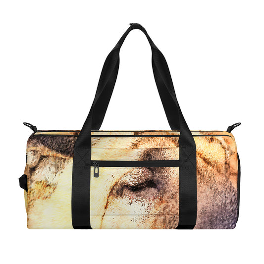 Shar Pei Portrait Print Gym Bag