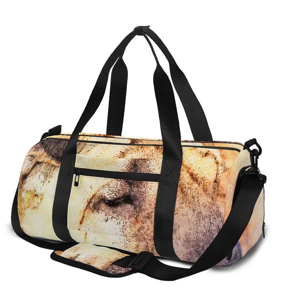 Shar Pei Portrait Print Gym Bag