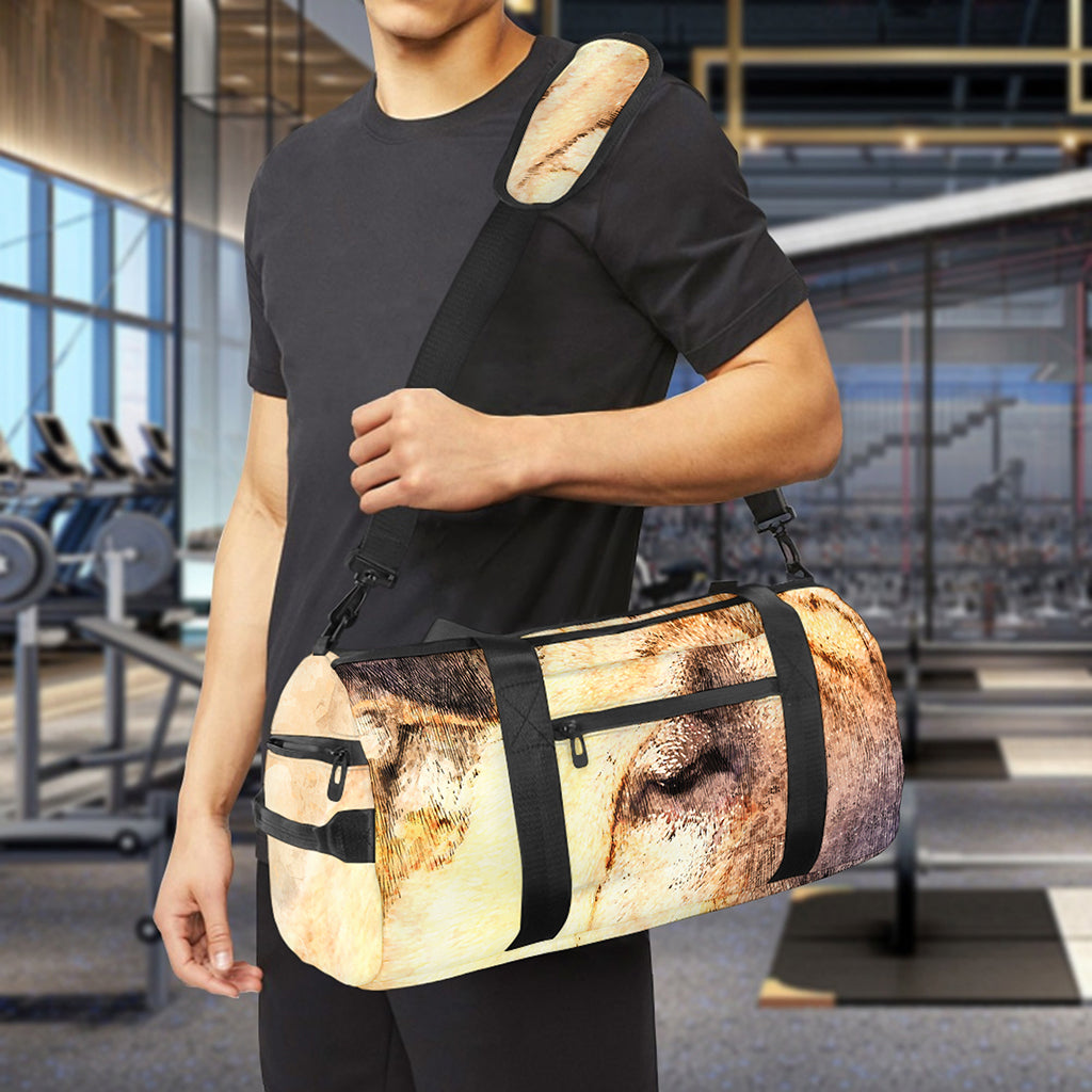 Shar Pei Portrait Print Gym Bag