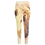 Shar Pei Portrait Print High-Waisted Pocket Leggings