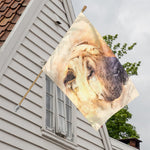 Shar Pei Portrait Print House Flag