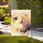 Shar Pei Portrait Print House Flag