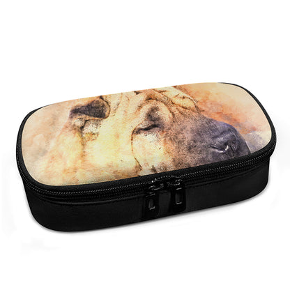 Shar Pei Portrait Print Insulin Cooler Travel Case