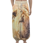 Shar Pei Portrait Print Lantern Pants
