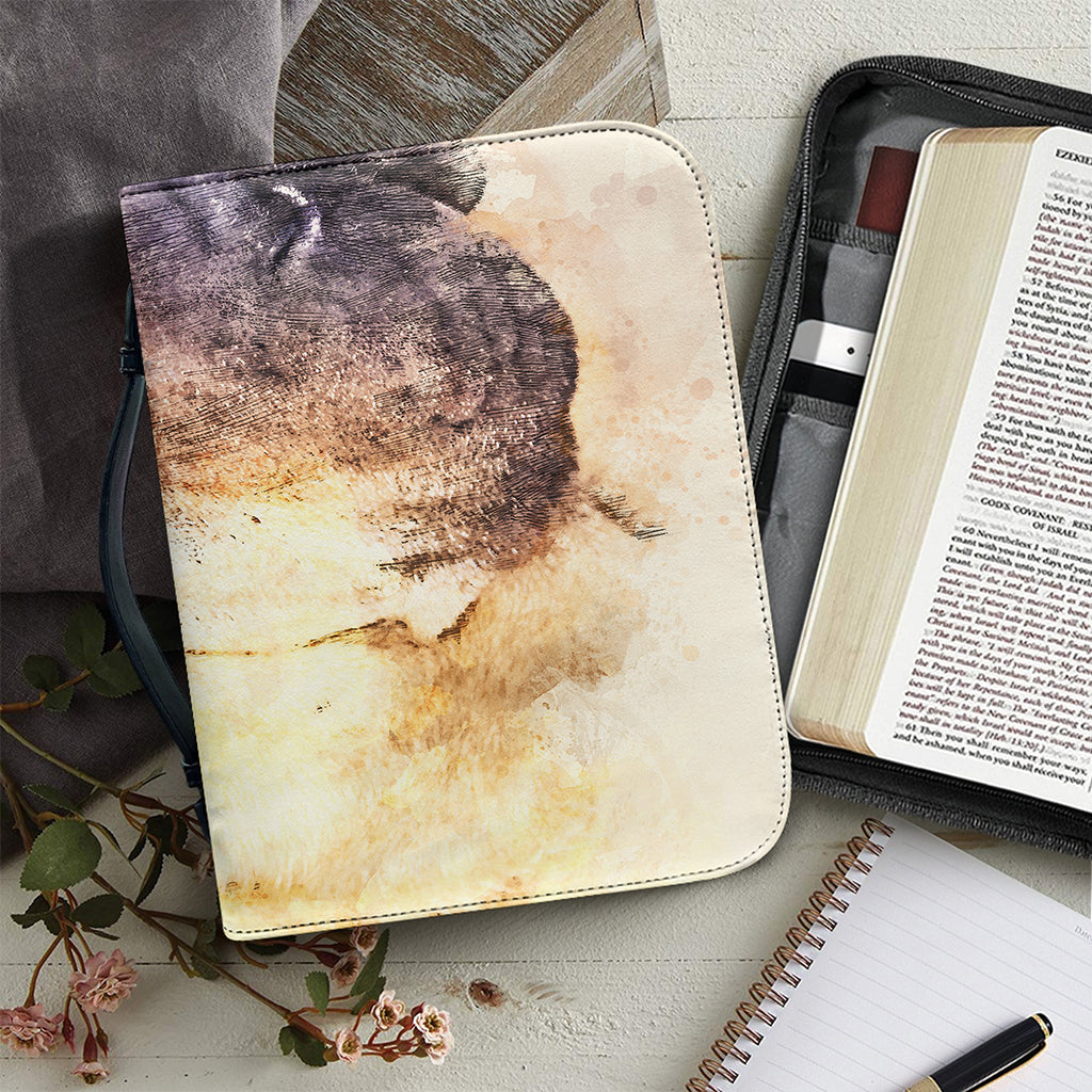 Shar Pei Portrait Print Leather Bible Cover