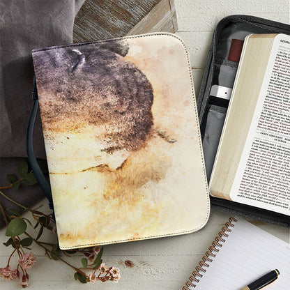 Shar Pei Portrait Print Leather Bible Cover