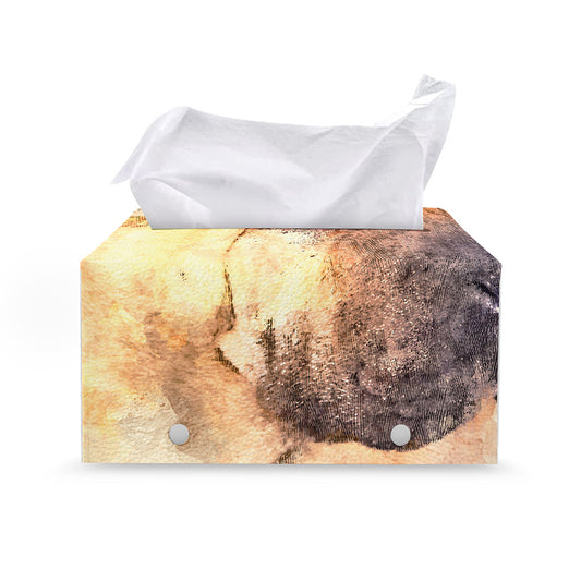 Shar Pei Portrait Print Leather Tissue Box Cover