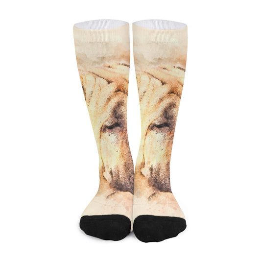 Shar Pei Portrait Print Long Socks