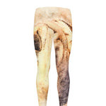Shar Pei Portrait Print Men's leggings