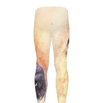 Shar Pei Portrait Print Men's leggings
